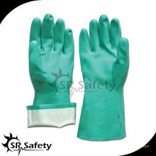 SRSAFETY grüne Langarm-Nitrilindustrie Handschuhe